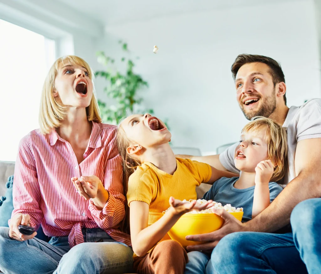 A First Connect LLC consultant helping a customer set up their new streaming TV service to eliminate expensive traditional cable bills.